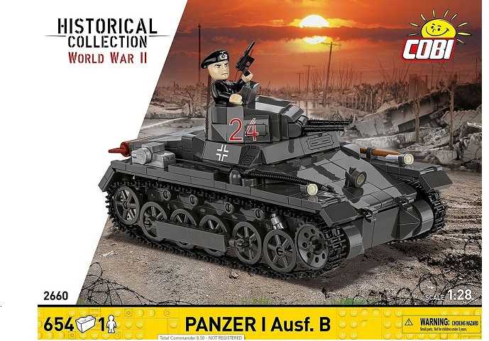 Cobi Klocki Panzer ir Ausf.B blokai 654 vienetai