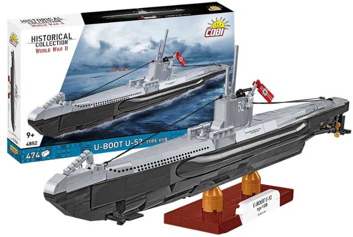 Cobi Klocki Povandeninio laivo U-52 konstrukciniai kaladėlės, 474 dalys