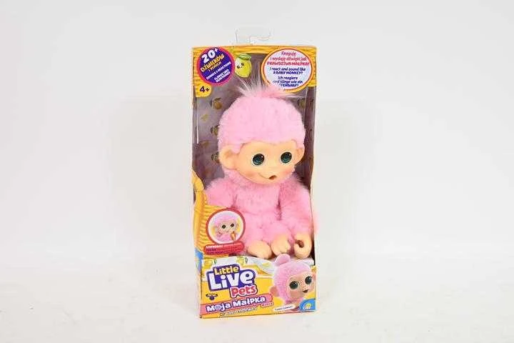 Maskotka Interaktyvus pliušinis žaislas „Little Live Pets“ – mini beždžionėlė Luna Lemon