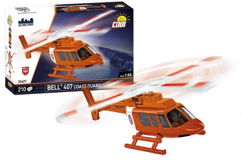 COBI Samoloty cywil.Bell 407CoastGuard 210kl 26627