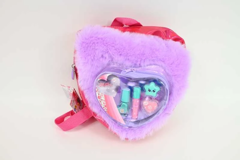 „Create It!“ – makiažo rinkinys pūkuotoje kuprinėje, „Love Violetinė“ (841009B)