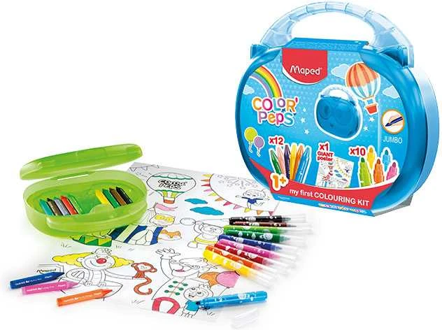 Maped Dėklas su kreidelėmis Colorpeps Jumbo dailės rinkinys