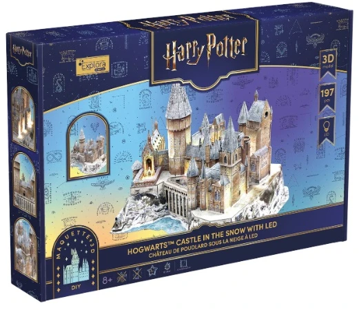 CubicFun 3D dėlionė Harry Potter Hogvartas su LED apšvietimu