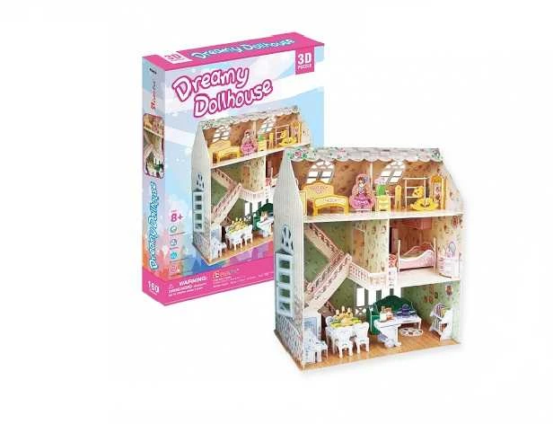 Puzzle CUBICFUN 3D dėlionė (vidutinė) „Lėlių namas“
