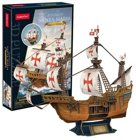 CubicFun Puzzle Santa Maria 3D dėlionė