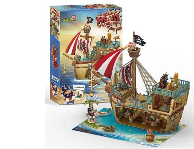 CUBICFUN 3D dėlionė „Piratų laivas“
