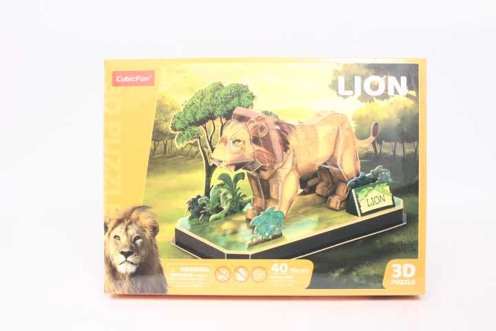 CubicFun Cubic Fun CUBIC FUN Dėlionė 3D ZWIERZĘTA LEW.