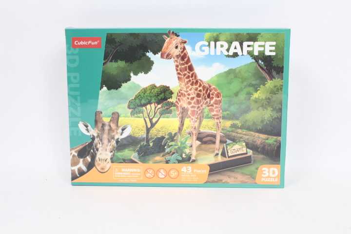 CubicFun Cubic Fun CUBIC FUN Dėlionė 3D ZWIERZĘTA ŻYRAFA.