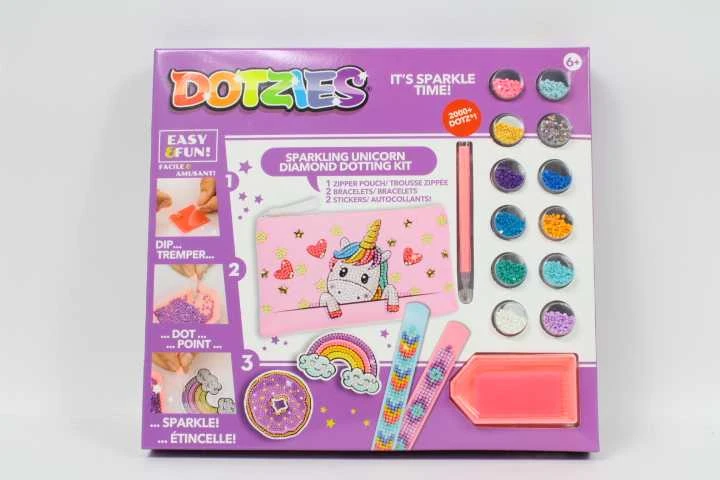 Diamond Dotz DIAMOND DOTS kūrybinis rinkinys piešimas deimantais Unicorn, 2000+ deimantų, DTZ10.012