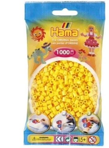Dante Hama midi koraliki 1000 geltona 015-207-03 07038
