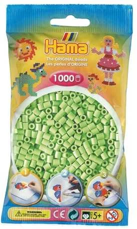 Revell Hama MIDI karoliukai 1000 karoliukų 207-47 Spalva: pastelinė žalia