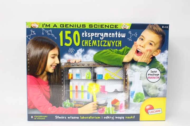 Eksperimentų rinkinys Im A Genius 150 cheminių eksperimentų, lenkų k.