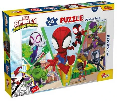 Lisciani LISCIANI MARVEL Dėlionė DF PLUS 24 SPIDEY - LET''S CHALLENGE.