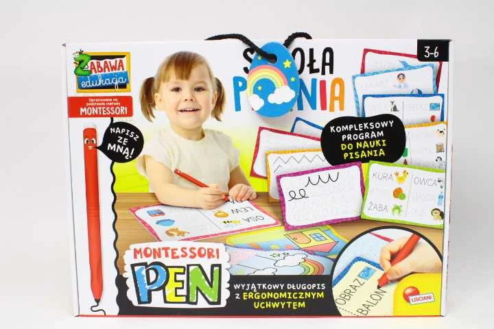 Lisciani Montessori rašymo mokymo rinkinys su 18 lentelių
