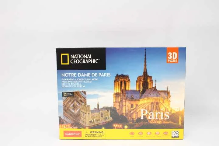 CUBICFUN 3D dėlionė iš serijos „National Geographic“ - „Noterdamo katedra“