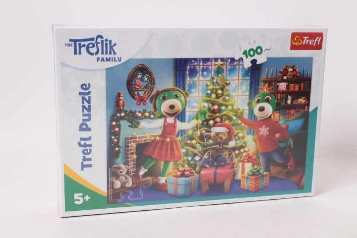 Trefl dėlionė 100 vnt. - Treflikų Kalėdos