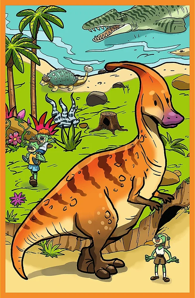 Trefl Dėlionė 240 vnt. - Treflikiai dinozaurų pasaulyje
