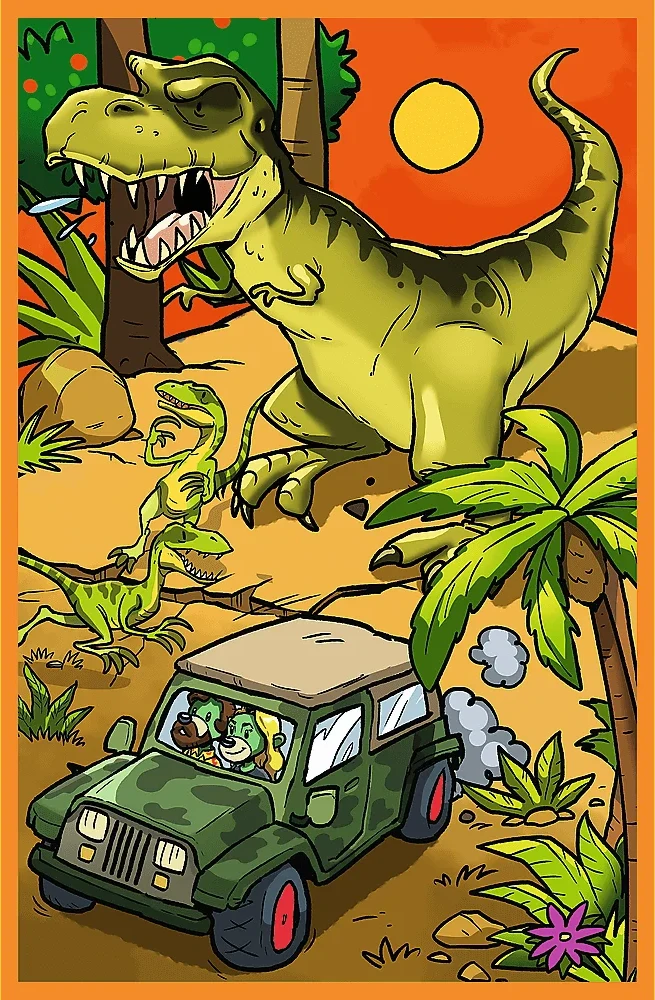 Trefl Dėlionė 240 vnt. - Treflikiai dinozaurų pasaulyje