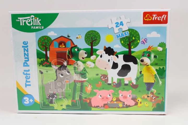 Trefl dėlionė 24 vnt. - Treflikai kaime