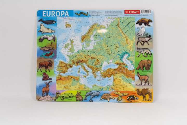 Dėlionė Demart Frame galvosūkis – Fizinė Europa