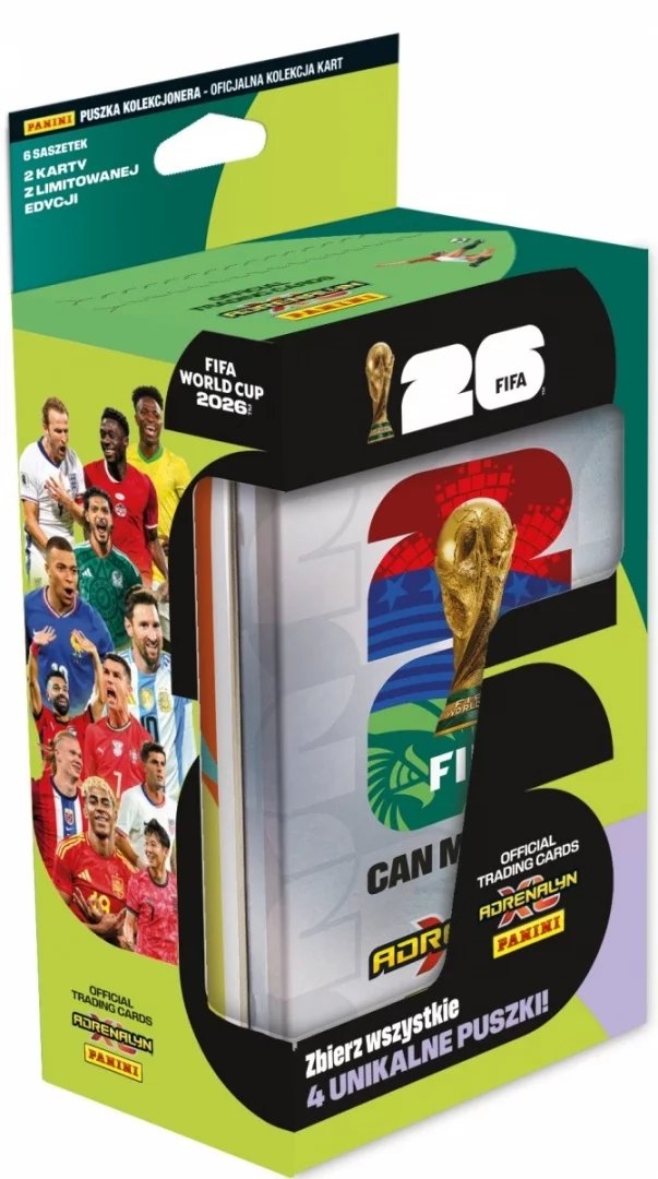 Panini 2026 m. FIFA pasaulio čempionato kortelių kolekcinė dėžutė aprašymas - Prekės nuotrauka