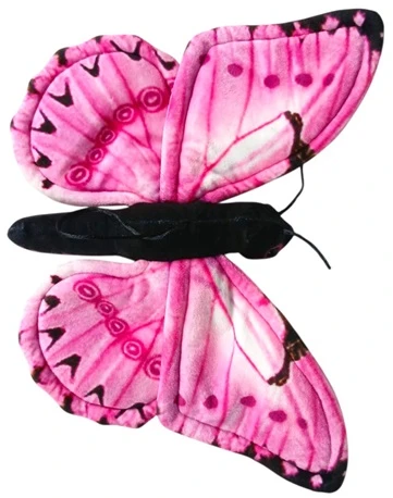 Dubi Pliušinis žaislas - rožinis drugelis, 30 cm
