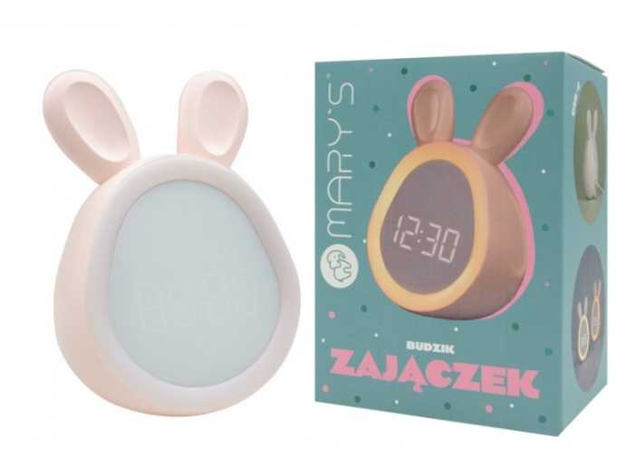 Ecolights MARY'S Žadintuvas - Rožinis zuikis