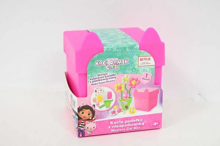 Epee Gabby's Dollhouse Lipdymo masė - katės dėžutė su staigmena, rožinė