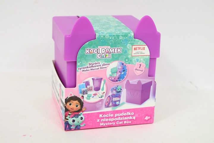 Epee Gabbys Dollhouse Slime masė - katės dėžutė su staigmena, violetė