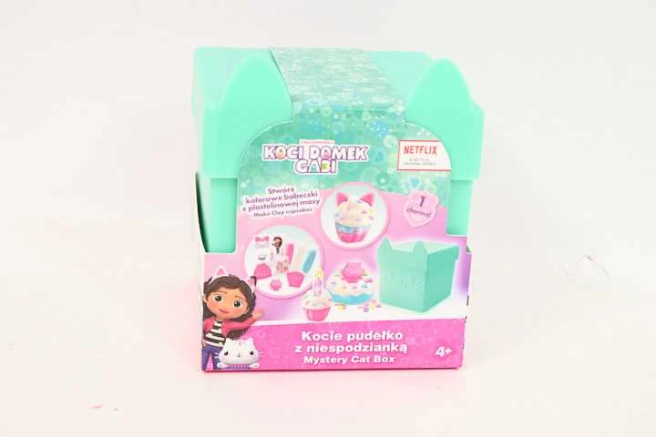 Epee Gabby's Dollhouse Lipdymo masė - katės dėžutė su staigmena, žalia