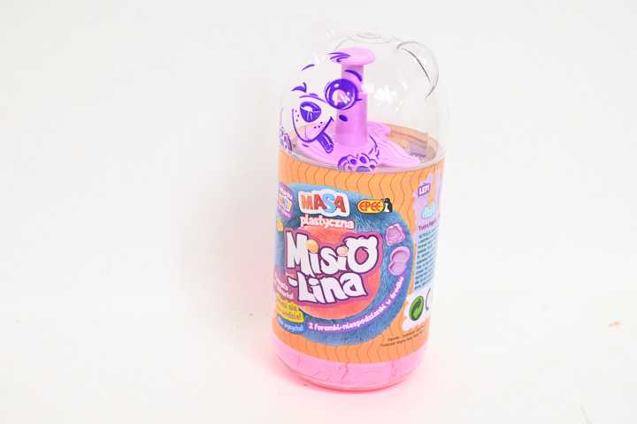 Epee Misiolina dviejų spalvų plastilinas rožinė-violetinė (2x50g) + 2 formelės
