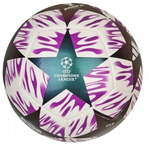 Futbolo kamuolys adidas UCL 25/26 Final Club balta ir-violetinė JX9093 (5)