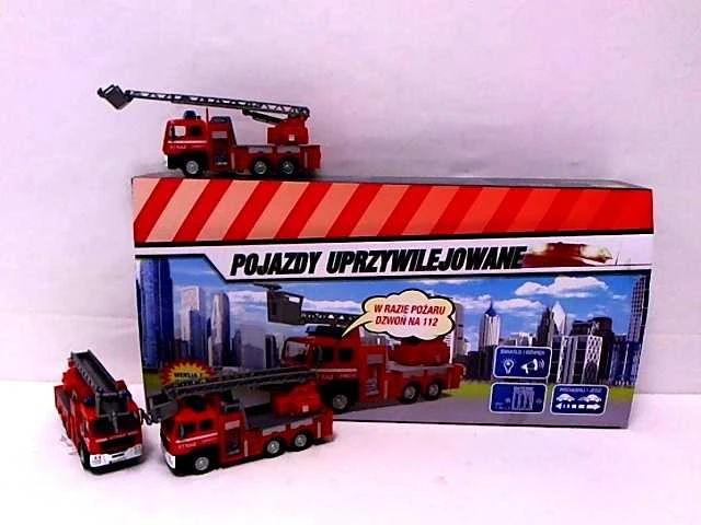 Žaidžiantis ir šviečiantis gaisrinis automobilis Hipo, 14cm - HKG079