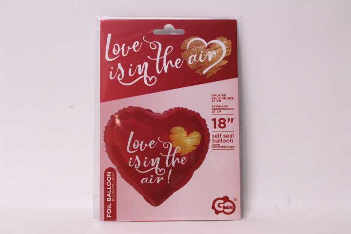 GoDan Balon foliowy Love Is In The Air 46cm