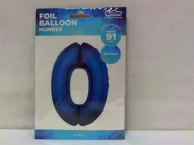 GoDan AST. FOLIJOS BALIONAI, SKAIČIAI 0-9, MIX spalvos, HELIS, 91 cm