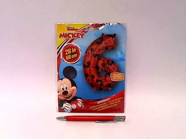GoDan AMSCAN Foil balionas 6 Mickey Mouse, raudona, 66 cm