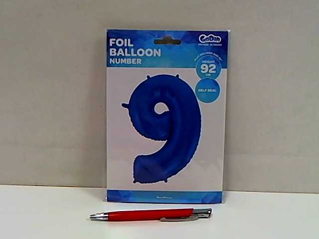 GoDan Balon foliowy Cyfra 9 , mėlyna, 92 cm FG-C85N9