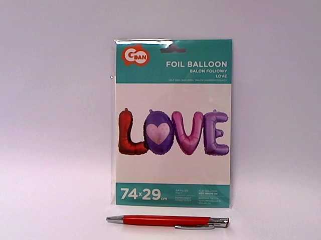 GoDan LOVE folijos balionas - 74 cm
