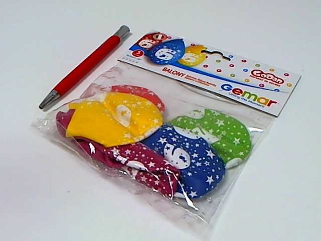 GoDan Gemar Balony Cyfra 6 URODZINY, 5 vnt., 12cali, wiszące