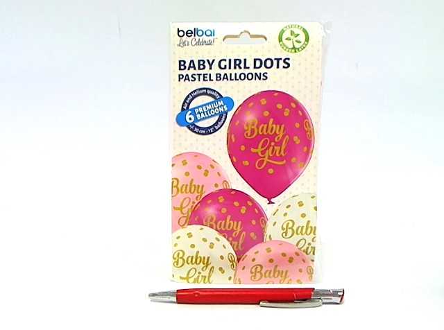 GoDan Belball Balony su nadrukiem na roczek - 12" - 6 vnt. universalus