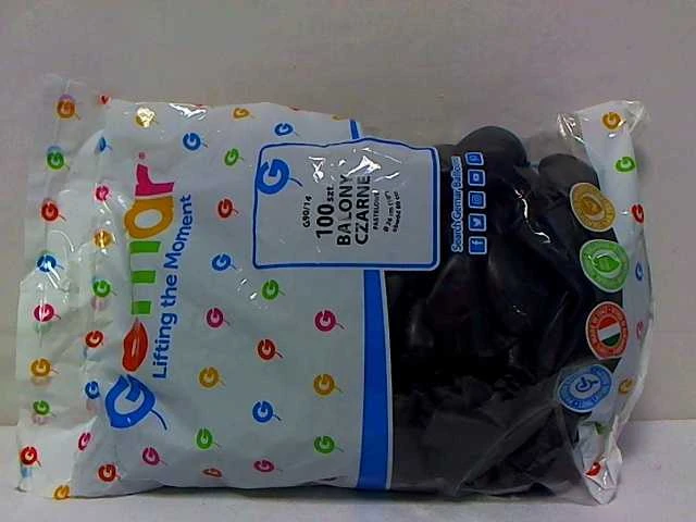 SDM Balon pastelinis juoda nr 09, 100 vnt (SDMX0322)