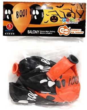 GoDan BOO balionai, 5 vnt 13 colių