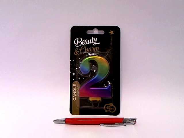 GoDan Number 2 žvakė, Galaxy, 8,0 cm PF-SCG2
