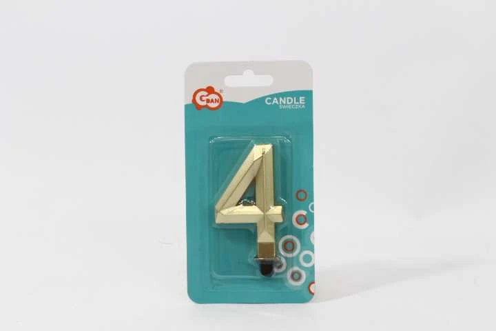 „GoDan“ žvakė „Number 4“ deimantinė 7,6 cm