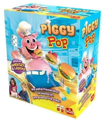 Goliath Stalo žaidimas vaikams Piggy Pop, spalvotas