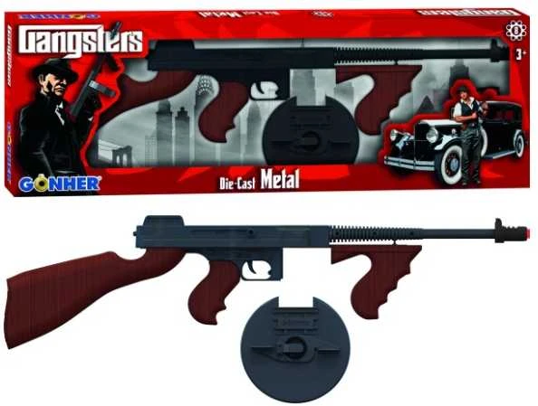 „Pulio Metal“ gangsterio pistoletas, 8 šoviniai („Gonher“) (SUPAKUOTI KAIP DOVANĄ = 3.99 €)