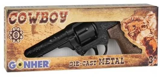Pulio Metalowy Metalinis kaubojiškas revolveris gonher 80/6