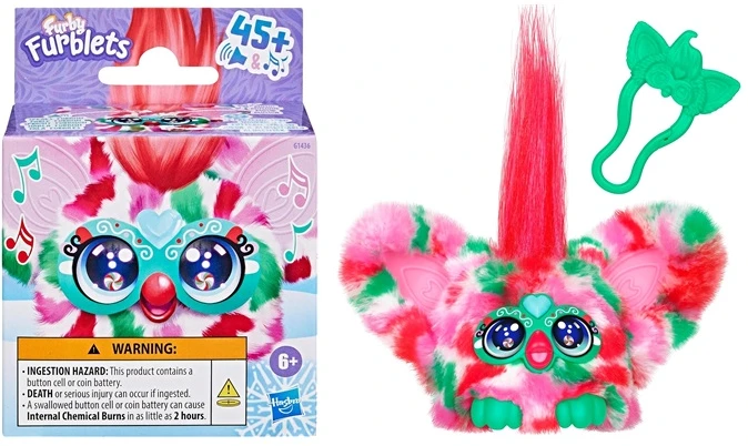 FURBY interaktyvus pliušinis žaislas „Furblet Pep Mint“ 5 cm