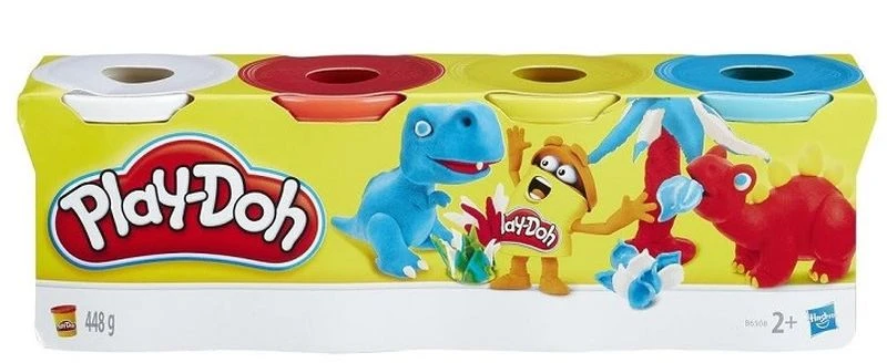 Hasbro Play-Doh - žaidimų tešla, 4 klasikinės spalvos (B6508ES0)