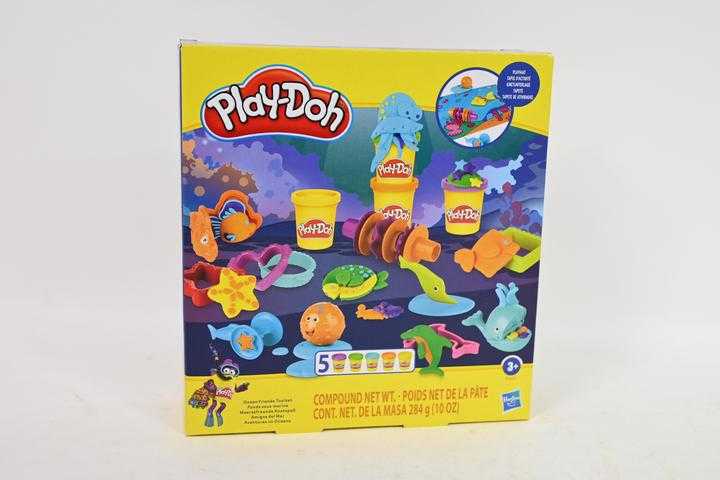 Play-Doh PLD Ocean rinkinys 5xtube + priedai. F3609 Hasbro